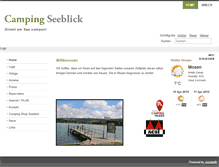 Tablet Screenshot of camping-seeblick.ch